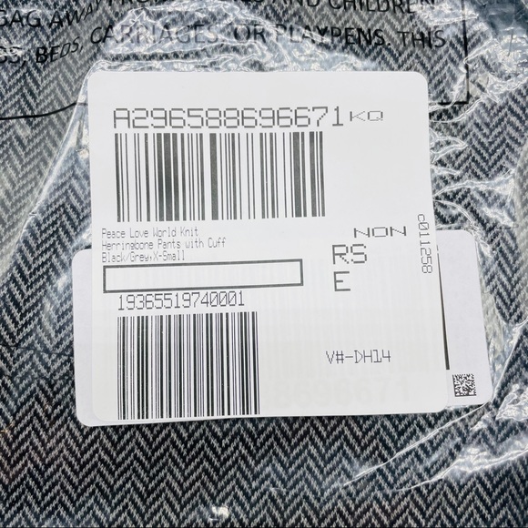 XS Peace Love World Knit Herringbone Pants Cuff - Picture 2 of 15